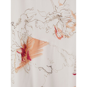 REISS MELODY Floral Print Side Split Midi Dress